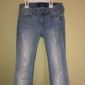 Hollister Low Rise Super Skinny Light Wash Jeans